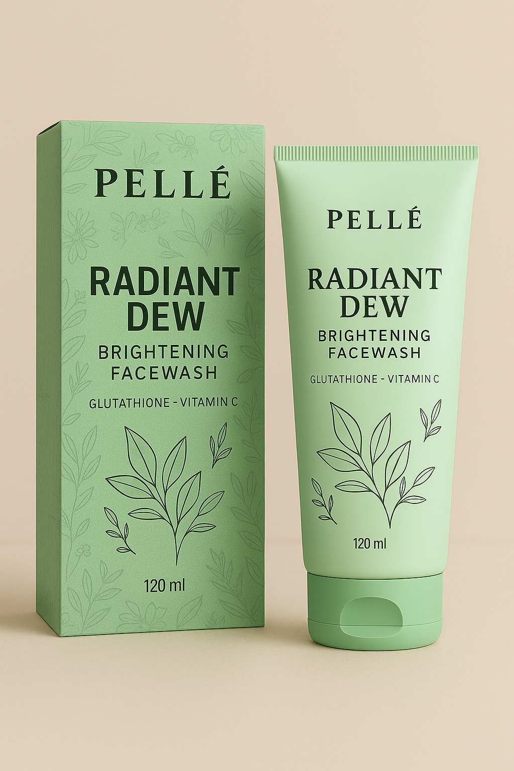 PELLÉ – Radiant Dew Brightening Facewash  Glutathione + Vitamin C | 120ml