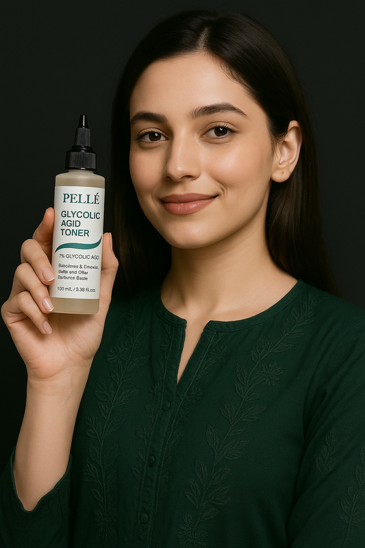 Pellé Glycolic Acid Toner – Deep Exfoliating & Brightening Formula (7% Glycolic Acid) – 100 ml