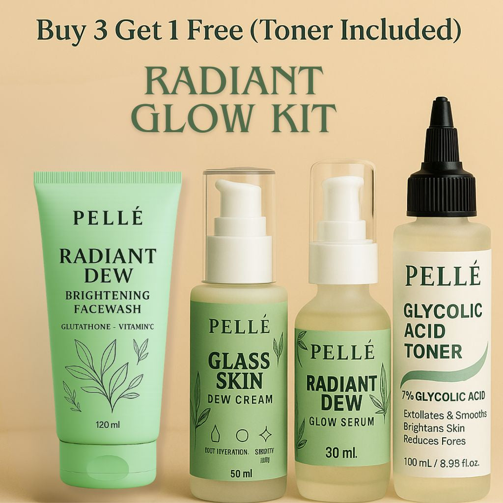 PELLÉ – Radiant Glow Kit (4 in 1 Ultimate Glass Skin Bundle)