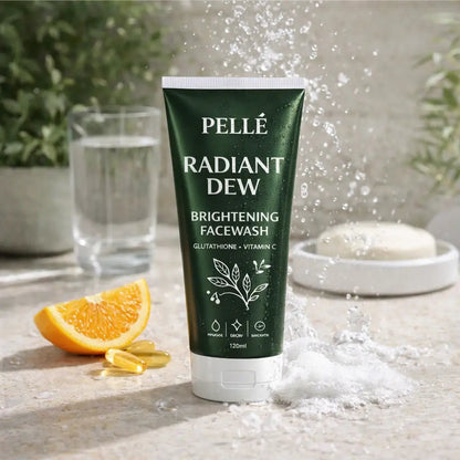 PELLÉ – Radiant Dew Brightening Facewash Glutathione + Vitamin C | 120ml - Pelle