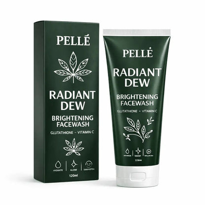 PELLÉ – Radiant Dew Brightening Facewash Glutathione + Vitamin C | 120ml - Pelle