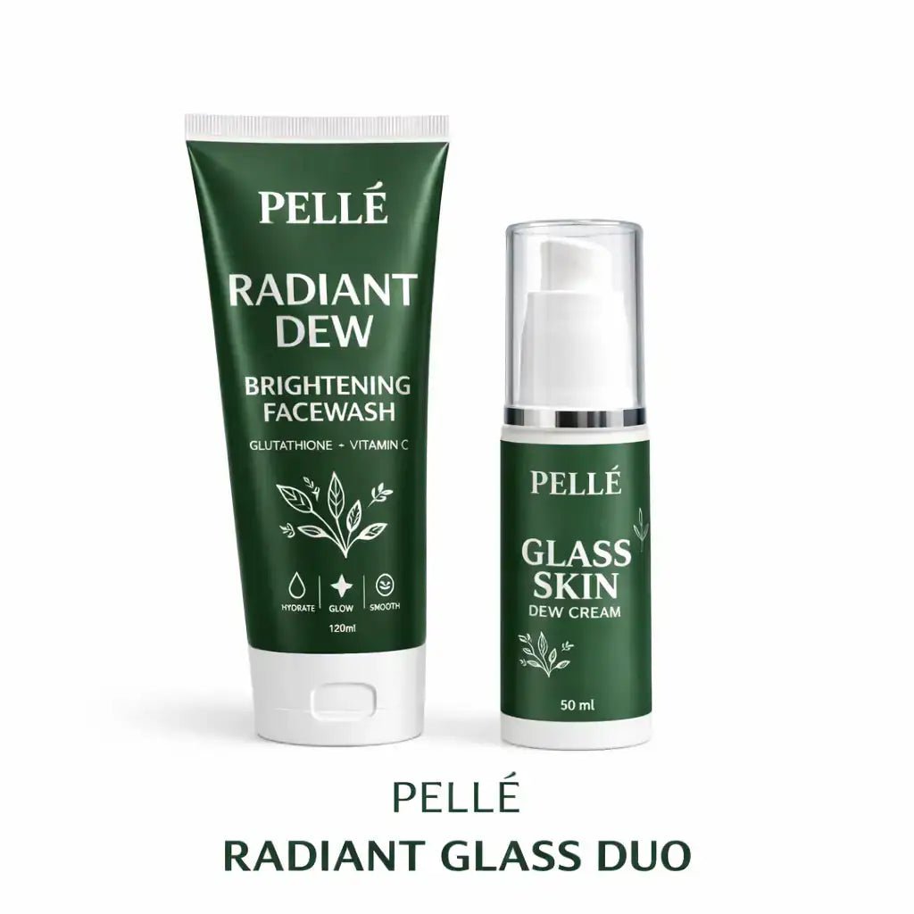 Pellé Radiant Glass Duo – Facewash & Glass Cream - Pelle