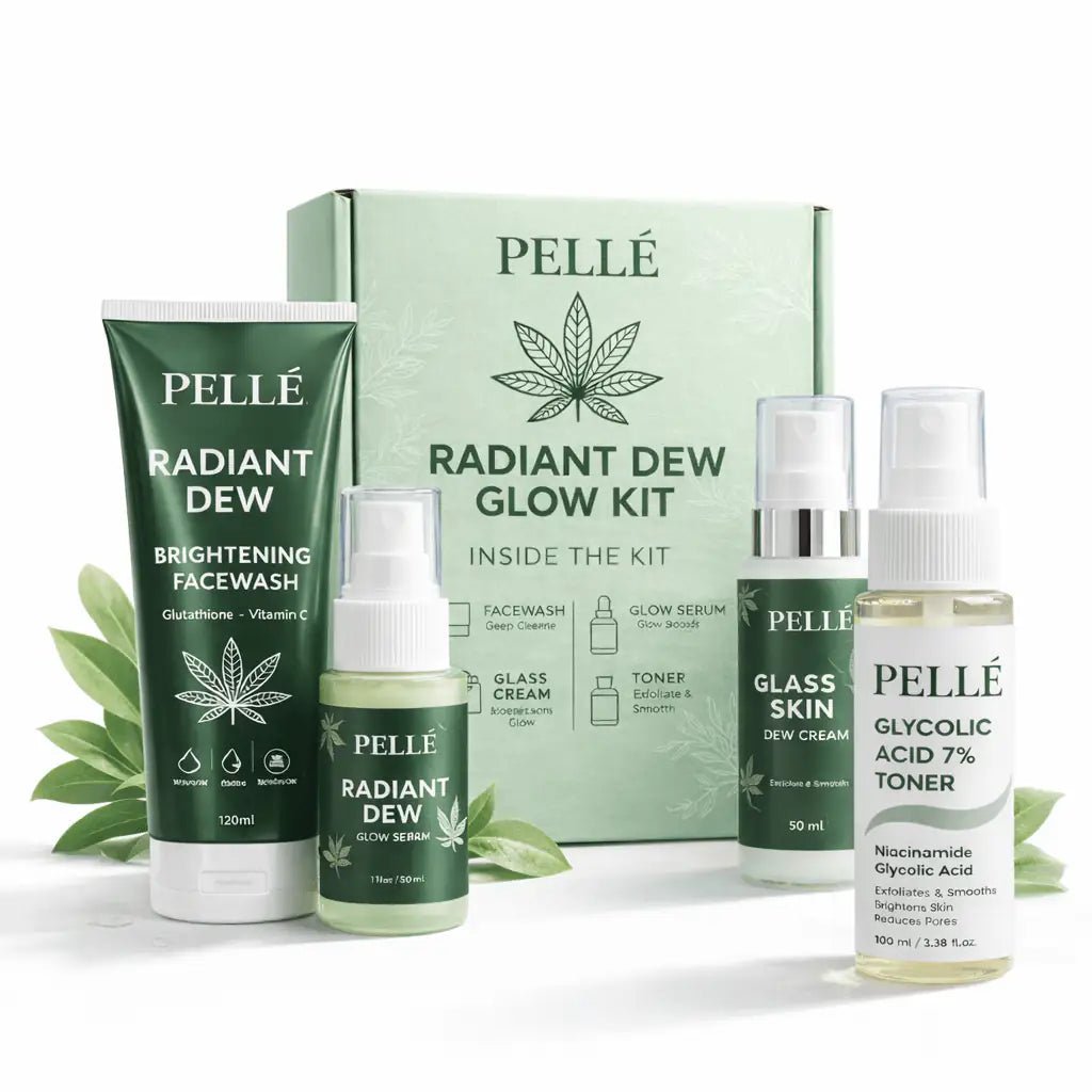 PELLÉ – Radiant Glow Kit (4 in 1 Ultimate Glass Skin Bundle) - Pelle
